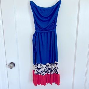 Diane Von Ferstenberg strapless dress